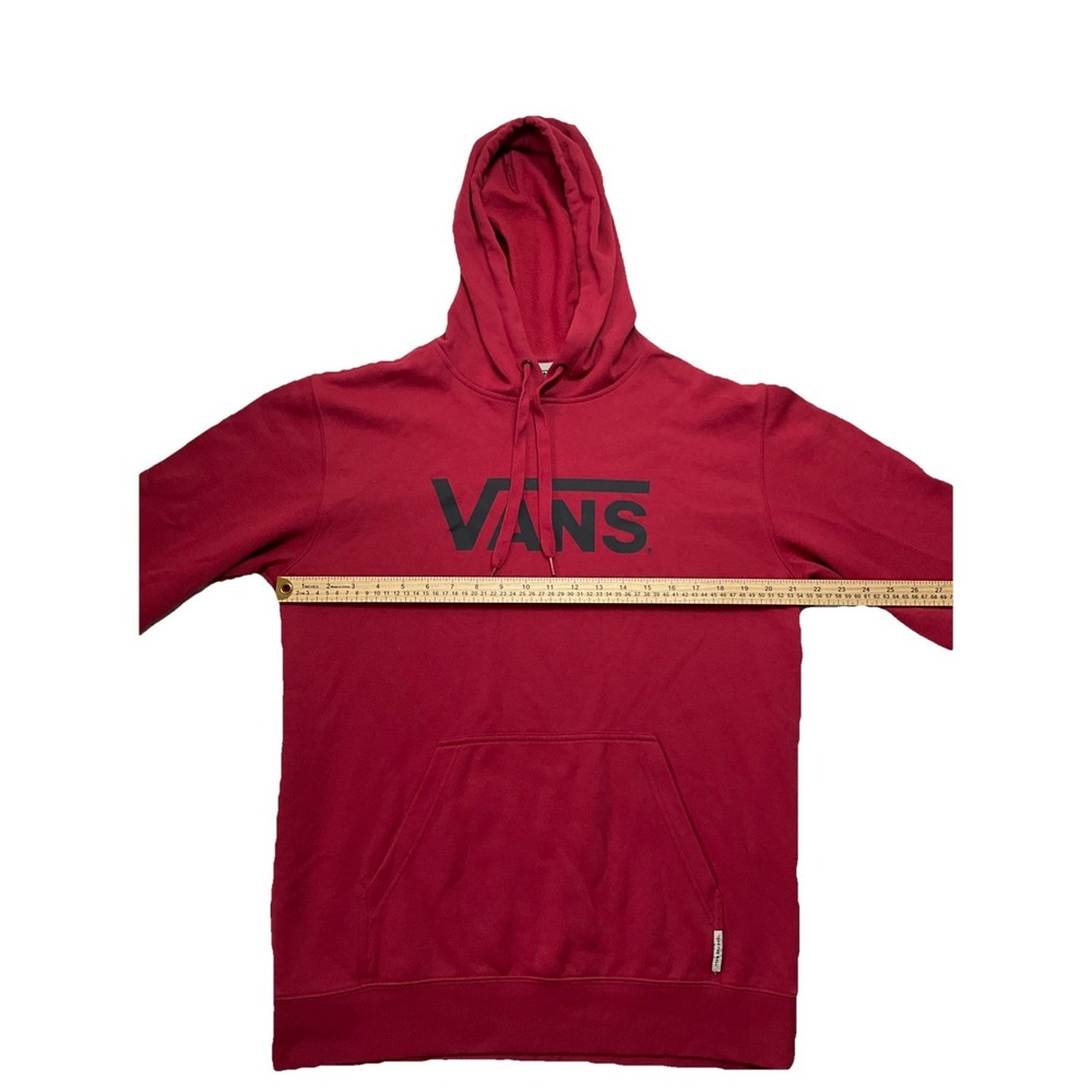 Vans Red Pullover Hoodie Mens Size Medium - Picture 3 of 7